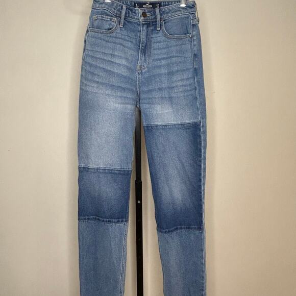 Hollister Dual Blue Jeans-W25/L29 (US 0-2)‎ ultra high rise mom vintage stretch - Picture 1 of 8